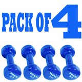 York Barbell Vinyl Coated Fitbell Dumbbell (5LB, Pack of 4) | Durable Anti-Roll Anti-Slip, Color Light Blue | Ideal for Arm Rows Squats Chest Presses Bicep Curls Walking Jogging & Yoga-hydrafitnessparts