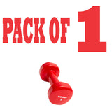 York Barbell Vinyl Coated Fitbell Dumbbell (8LB, Pack of 1) | Durable Anti-Roll Anti-Slip, Color Red | Ideal for Arm Rows Squats Chest Presses Bicep Curls Walking Jogging & Yoga-hydrafitnessparts