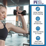 York Barbell Vinyl Coated Fitbell Dumbbell (9LB, Pack of 1) | Durable Anti-Roll Anti-Slip, Color Black | Ideal for Arm Rows Squats Chest Presses Bicep Curls Walking Jogging & Yoga-hydrafitnessparts