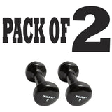 York Barbell Vinyl Coated Fitbell Dumbbell (9LB, Pack of 2) | Durable Anti-Roll Anti-Slip, Color Black | Ideal for Arm Rows Squats Chest Presses Bicep Curls Walking Jogging & Yoga-hydrafitnessparts