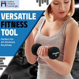 York Barbell Vinyl Coated Fitbell Dumbbell (9LB, Pack of 4) | Durable Anti-Roll Anti-Slip, Color Black | Ideal for Arm Rows Squats Chest Presses Bicep Curls Walking Jogging & Yoga-hydrafitnessparts