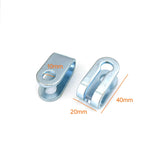Gym Steel Rope Cable Slotted U Bracket End Size 40 x 20mm - 3mm T Strength System