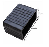 30x60mm (1.18" × 2.36") Plastic End Cap Plug Replacement for Gym Equipment Frames, Non-Slip Protective Tube Insert for Strength Cable Gym & Cardio Machine Ends