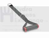 Adjustable Strap Handle Stirrup For Cable Home Gym 37 x 140 - 340mm Overall - hydrafitnessparts