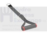 Adjustable Strap Handle Stirrup For Cable Home Gym 37 x 140 - 340mm Overall - hydrafitnessparts