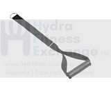 Adjustable Strap Handle Stirrup For Cable Home Gym 37 x 140mm - 340mm Overall - hydrafitnessparts