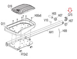 AFG Horizon Vision Fitness Livestrong Elliptical Link Arm End Cap 1000103023 - hydrafitnessparts