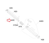 AFG Livestrong Horizon Fitness Treadmill Insert Tube 19.0 x 19.0 x 1.5T x 282L 1000226898 - hydrafitnessparts