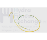 AFG Vision Fitness Livestrong Treadmill Green & Yellow Ground Wire 002212 - A - hydrafitnessparts