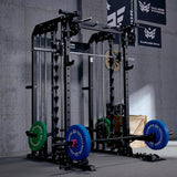 All - In - One B52 Standard Home Gym Smith Machine with Power Rack Cable Dual Pulley - hydrafitnessparts
