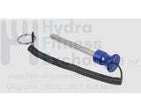 Alumunim Magnetic Weight Stack Pin W/ Lanyard Lock Color For Strength System - hydrafitnessparts