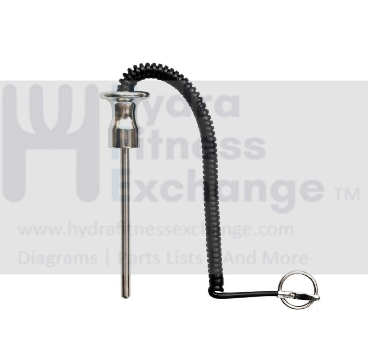 Aluminum Magnetic Weight Stack Pin W/ Coil Lanyard and Knob For Cable ...