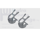 BH Fitness Bladez Lifespan Indoor Cycle Toe Cage Pair - hydrafitnessparts