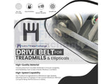 Biodex Clinical Pro UBC 950 - 148 Upper Body ERG Cycle Main Motor Drive Belt 280J - hydrafitnessparts