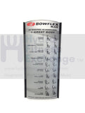 Bowflex Blaze Single Pack Home Gym Strength System Workout Placard 1000514014 - hydrafitnessparts
