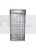 Bowflex Blaze Single Pack Home Gym Strength System Workout Placard 1000514014 - hydrafitnessparts