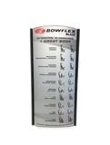 Bowflex Blaze Single Pack Home Gym Strength System Workout Placard 1000514014 - hydrafitnessparts