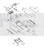Bowflex T25i T56i Treadmill Right Rear Suspension Insert Shroud Deck 1000513218 - hydrafitnessparts