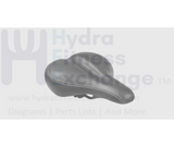 Concept II Indoor Cycles Saddle Seat Length 270mm x Width 200mm 23 - as - 064 - hydrafitnessparts