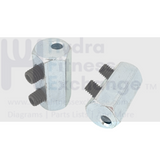 Connector with 2 Screws Size 40 x 19 Strength System - hydrafitnessparts