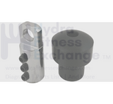 Connector W/Rubber Cap with 3 Screws Size 65 x 25mm Strength System - hydrafitnessparts