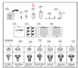 Cybex 770T - GO - 05 625T Treadmill Standoff Male Female Thread 3/8" - 16 FM - 22778 - hydrafitnessparts