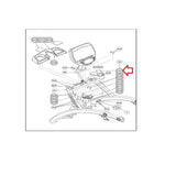 Cybex Life Fitness Elliptical Top Cup Holder 770A - 317 & HT532512 - hydrafitnessparts