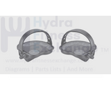 Cybex Stationary Bike L & R Foot Pedal Pair W/Straps Spindle 9/16" AX - 18138 - hydrafitnessparts