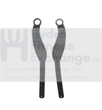Cybex Stationary Bike L & R Pedal Strap Pair 370m L x 55m W x 25mm SW x 27mm ID - hydrafitnessparts
