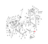 Cybex Strength System Charcoal Seat Pad 4800 - 168 - hydrafitnessparts