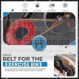 Cybex Tectrix Upright Recumbent Bike Cycle Secondary Drive Belt 700r 500c 500r - hydrafitnessparts