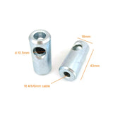 Strength System Cable Connector 43mm Φ18mm OD Φ10.5mm ID Gym Cable Steel Rope Part
