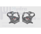 Echelon Stationary Bike Left & Right Foot Pedal Pair Spindle Size 9/16" - hydrafitnessparts