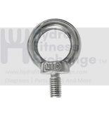 Eye Bolt External Size M6 x 20 Strength System - hydrafitnessparts