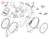 FreeMotion 545 550E 560 e5.5 Elliptical Left Heart Rate Pulse Hand Grip 333256 - hydrafitnessparts