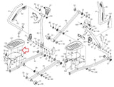 Freemotion 545 550E 560 Elliptical Left Foot Pedal Plate W/Pedal Adjust 332183 - hydrafitnessparts