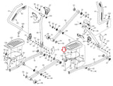 FreeMotion 545 550E 560 Elliptical Right Foot Pedal Plate W/Pedal Adjust 332186 - hydrafitnessparts