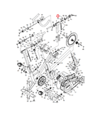FreeMotion Carbon S11.8 Club S 11.0 Stationary Bike Upper Wedge 311533 - hydrafitnessparts