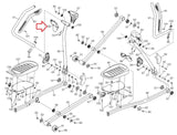 Freemotion Proform 545 550E 560 Elliptical Left Upper Body Arm Rear Cover 332170 - hydrafitnessparts