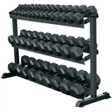 Freeweights 3 - Tier Pro - Hex Rack Holds 15 Pairs - Dumbbells Sold Separately York - hydrafitnessparts