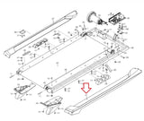 Healthrider Soft Strider HRTL592150 Treadmill Right Foot Rail MFR - 315051 369885 - hydrafitnessparts