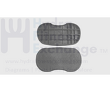 H.F Exchange Foot Plate Size 260 x 130mm Hole Distance 160mm Rower - hydrafitnessparts