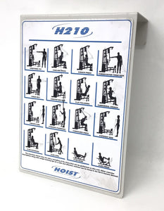 Hoist Fitness H210 Strength System H210 Frame Mount Exercise Chart - hydrafitnessparts