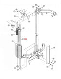 Hoist Fitness Strength System Cast Top Weight with 21 Hole Stem 1 2S - STD - SWTOP9 - hydrafitnessparts