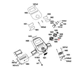 Horizon Fitness 7.8AT-04 -7.0AT-04 Treadmill Left Down Key 1000437815