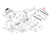 Horizon Fitness Adventure 5 - 02 - Tm687 Treadmill Left Side Rail 1000329440 - hydrafitnessparts