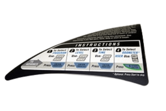 Horizon Fitness Club Series Cst3.5 Cst4.5 Treadmill Decal Instruction 006503 - ax - hydrafitnessparts