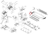 Horizon Fitness CST3.6 CSE4.6 CST4.6 30519 Treadmill Front Left Side Rail Cap 056401 - CA - hydrafitnessparts