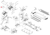 Horizon Fitness CST3.6 CST4.6 Treadmill Left Incline Membrane Key 056514 - A - hydrafitnessparts