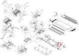 Horizon Fitness CST3.6 Treadmill Left End Cap Foot Rail 056387 - CA - hydrafitnessparts